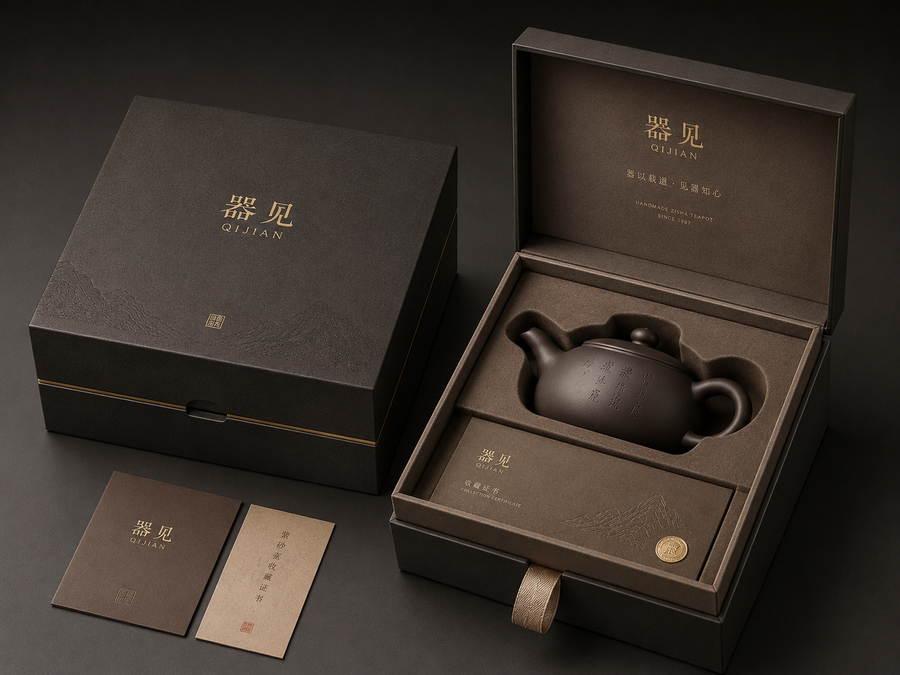 80ml 原矿朱泥水平壶｜思心斋半手工宜兴紫砂壶